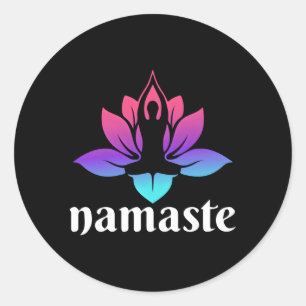 Namaste Classic Round Sticker