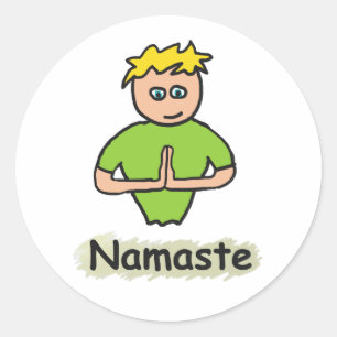 Namaste Classic Round Sticker