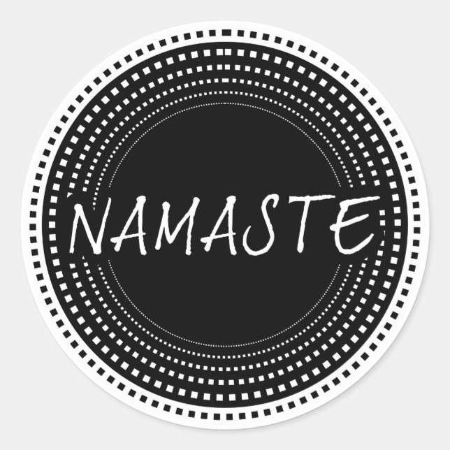 Namaste Classic Round Sticker (Front)