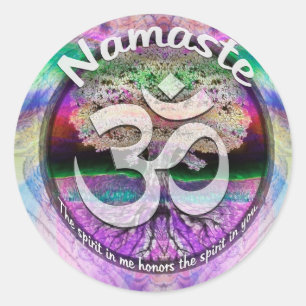 Namaste Classic Round Sticker