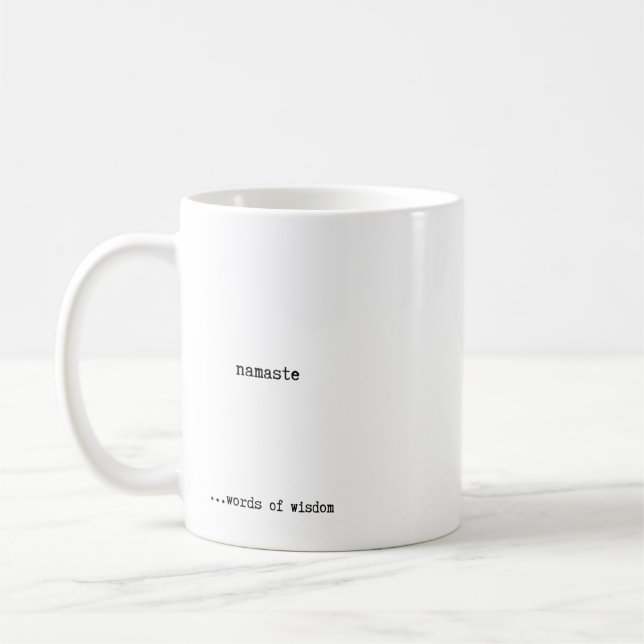 Namaste  coffee mug (Left)