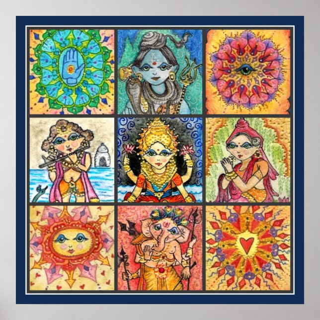 Namaste Collage Poster (Front)