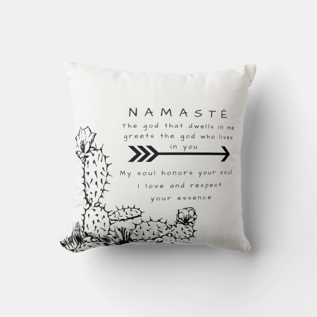 namaste cushion (Front)