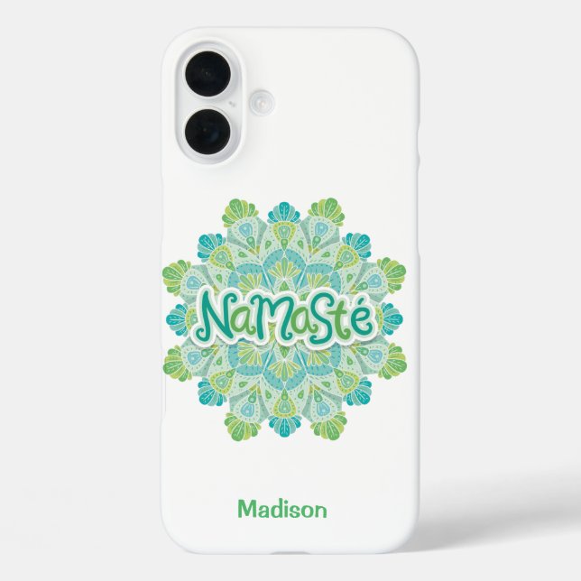 Namasté custom name phone cases (Back)