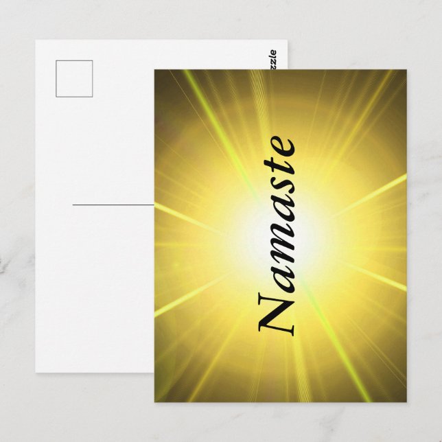 Namaste design postcard (Front/Back)