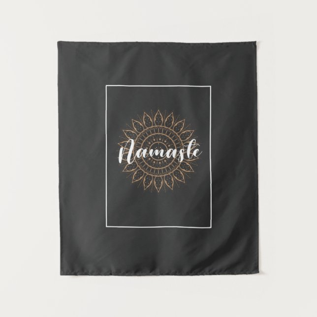 namaste design T-Shirt Tapestry (Front)