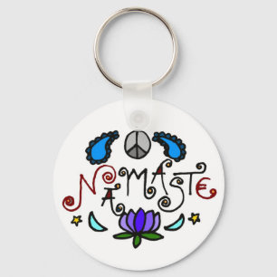 Namaste Doodles Key Ring