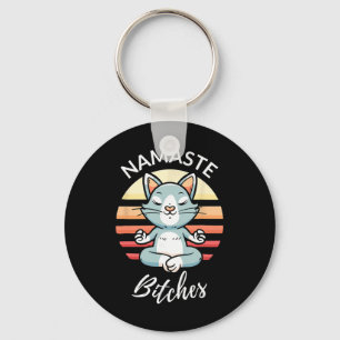 Namaste Es Sarcastic Yoga Funny Meditation Yogi Oh Key Ring