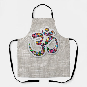 Namaste Floral Symbol Art Apron