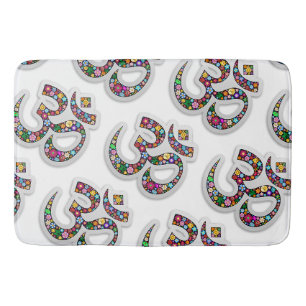 Namaste Floral Symbol Art Bath Mat