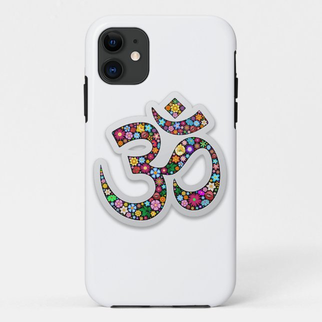 Namaste Floral Symbol Art Case-Mate iPhone Case (Back)