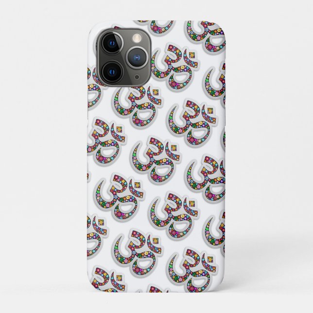 Namaste Floral Symbol Art Case-Mate iPhone Case (Back)