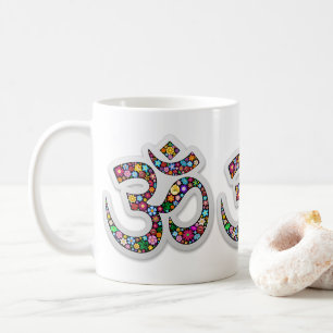 Namaste Floral Symbol Art Coffee Mug