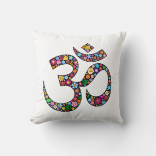 Namaste Floral Symbol Art Cushion