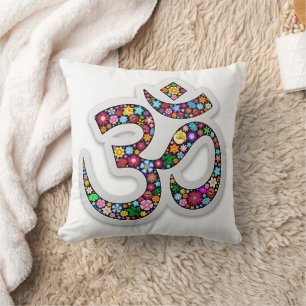 Namaste Floral Symbol Art Cushion