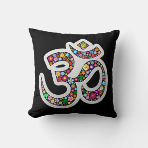 Namaste Floral Symbol Art Cushion