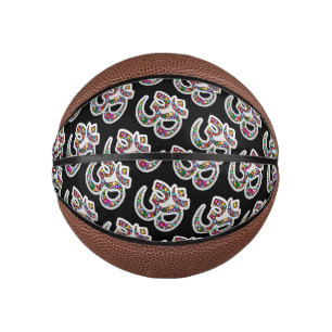 Namaste Floral Symbol Art Mini Basketball