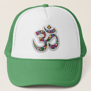 Namaste Floral Symbol Art Trucker Hat