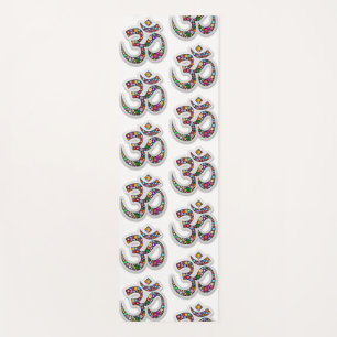 Namaste Floral Symbol Art Yoga Mat