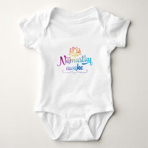 Namaste Funny Quote Baby Bodysuit
