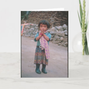 Namaste Girl Card