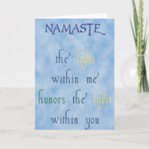 Namaste Greeting Card
