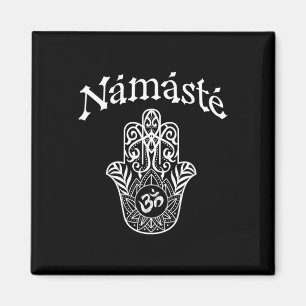 Namaste Hand Hamsa Yoga Hinduism Vedas Ohm _1 Magnet