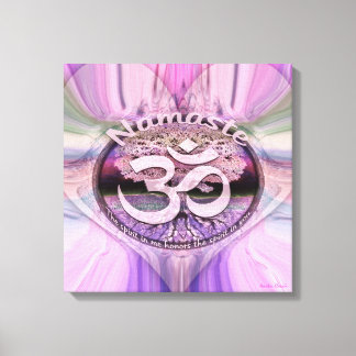 Namaste Heart Canvas Print