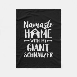 Namaste Home Giant Schnauzer - Schnauzer Lover Fleece Blanket