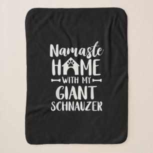 Namaste Home Giant Schnauzer - Schnauzer Lover Sherpa Blanket