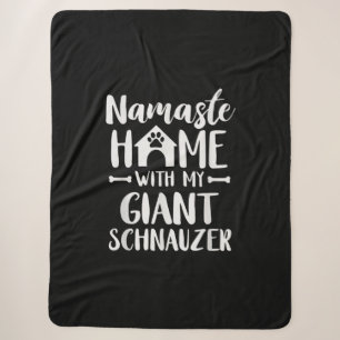 Namaste Home Giant Schnauzer - Schnauzer Lover Sherpa Blanket