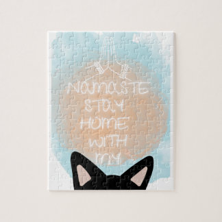 Namaste Home with my cat or dog puzzle