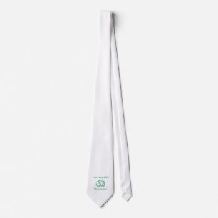 Namaste - I bow to you (in green) Tie