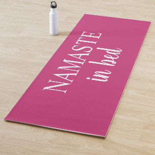 Namaste in bed Bright Pink Yoga Mat