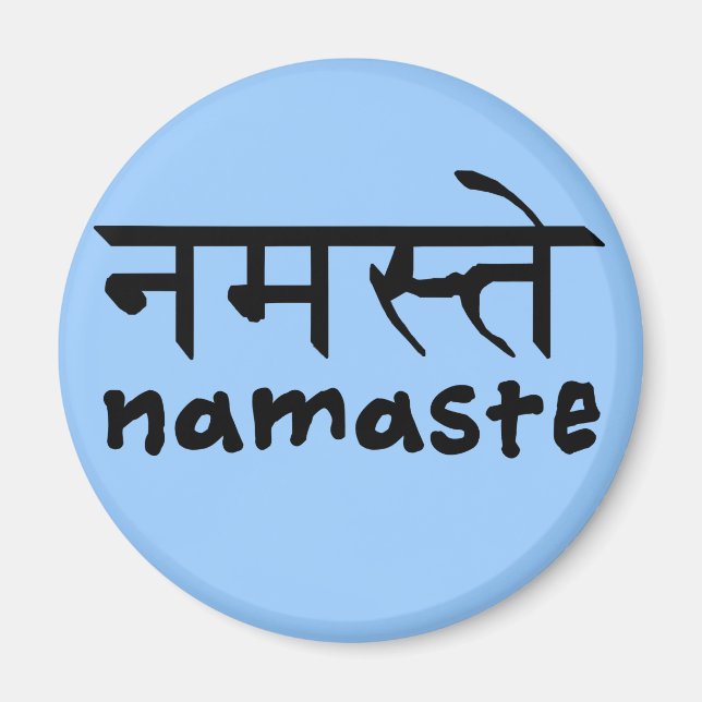 Namaste in English and Hindi Magnet (Front)