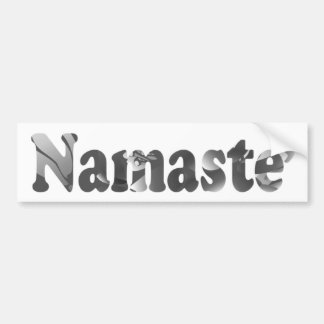 Namaste' in Grayscale Bumper Sticker
