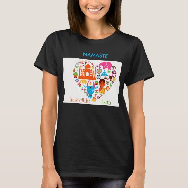 NAMASTE INDIA T-Shirt (Front)