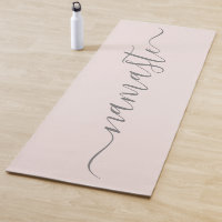 Namaste Initials Personalised Grey Blush Pink