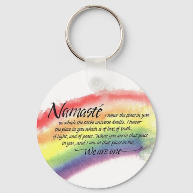 Namaste Keychain (Front)