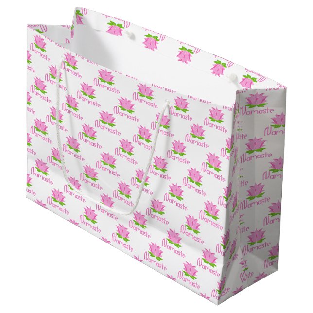 Namaste Large Gift Bag (Front Angled)