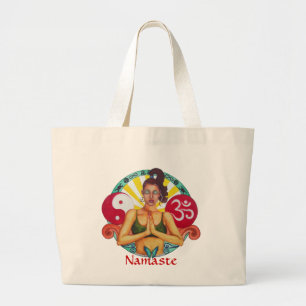 Namaste Large Tote Bag