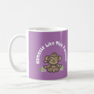 Namaste Like This Forever - Funny Monkey Yoga Pun Coffee Mug
