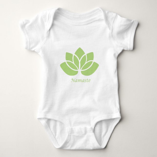 Namaste Lotus Baby Bodysuit (Front)