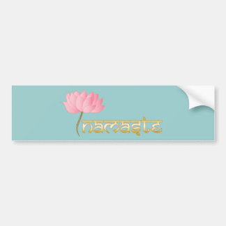 Namaste Lotus Bumper Sticker