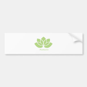 Namaste Lotus Bumper Sticker