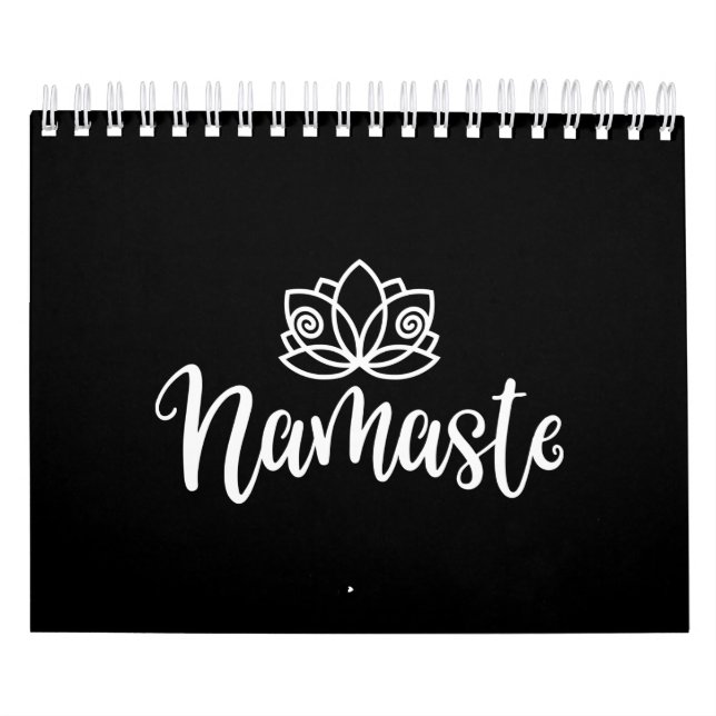 Namaste Lotus  Design For Yoga Lovers Calendar (Cover)
