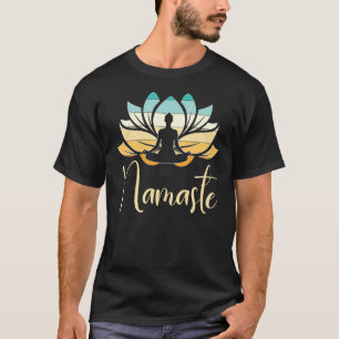 Namaste Lotus Flower Meditation Yoga T-Shirt