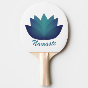 Namaste Lotus Flower Ping Pong Paddle