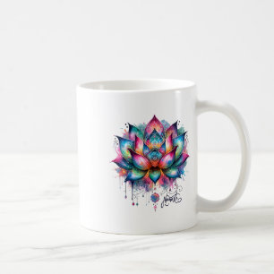 Namaste Lotus Flower Spiritual Energy Zen Yoga Wat Coffee Mug