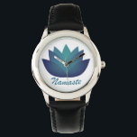 Namaste Lotus Flower Watch<br><div class="desc">Namaste lotus flower design.</div>